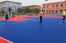 亞強體育施工案例:懸浮式籃球場,